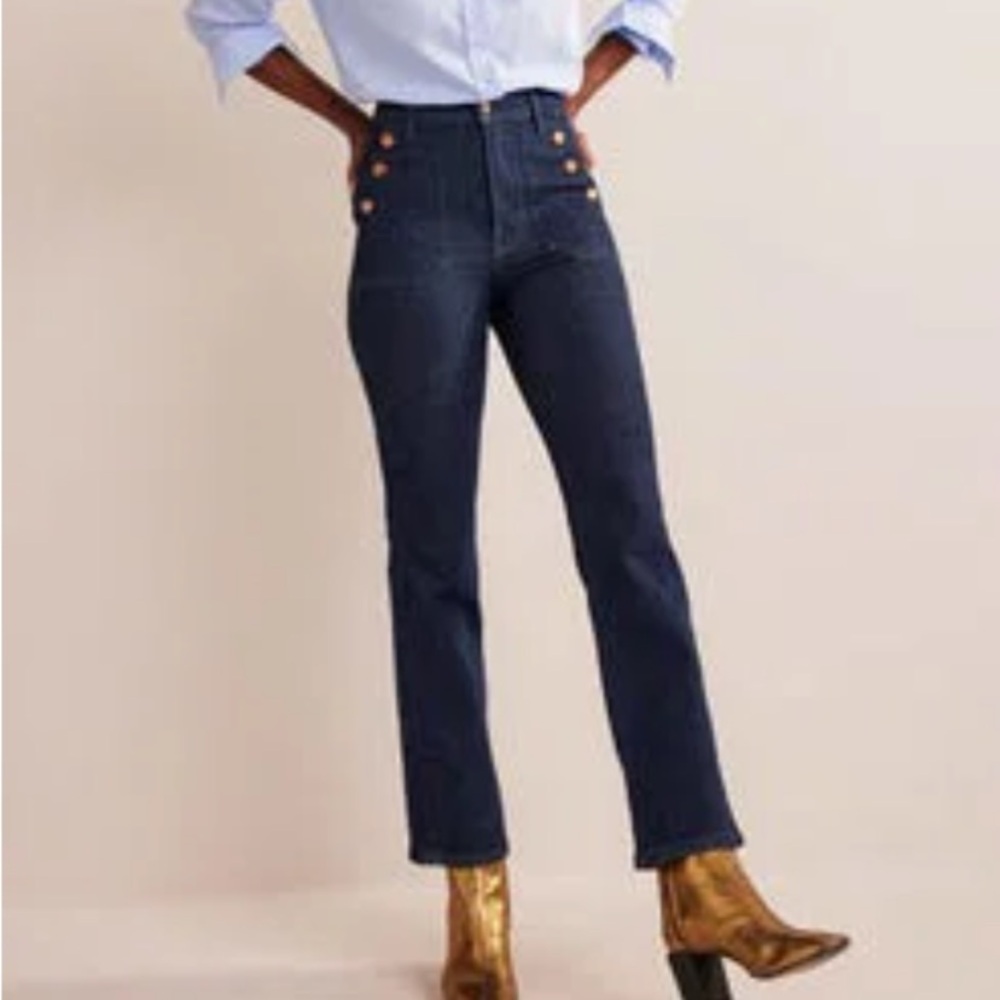 BODEN Patch Pocket Straight Jeans